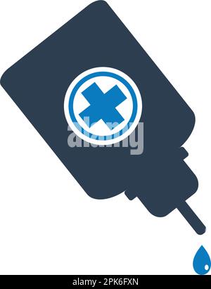 Medical Eye Drops icon. Editable Vector EPS Symbol Illustration. Stock Vector