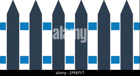 Fence Icon. Flat style vector EPS. Stock Vector