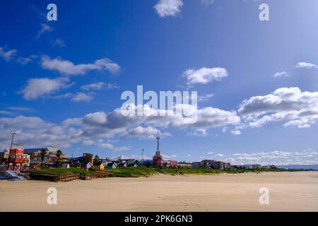 Beach, Jeffreys Bay near Port Elizabeth, Garden Route, Eastern Cape, South Africa Stock Photo