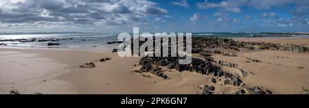 On the beach, Jeffreys Bay near Port Elizabeth, Garden Route, Eastern Cape, South Africa Stock Photo