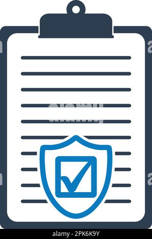 Insurance icon. Flat style vector EPS. Stock Vector
