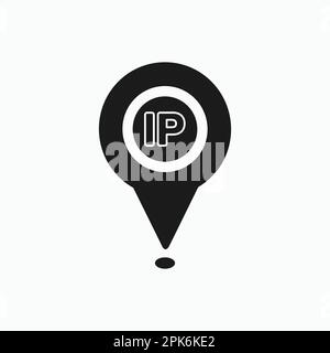 IP address icon. Flat style vector EPS. Stock Vector