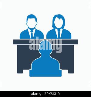Interview Panel Icon. Flat style vector EPS Stock Vector Image & Art ...