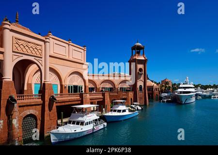 Hotel Atlantis on Paradise Island, Nassau, New Providence, Bahamas Stock Photo