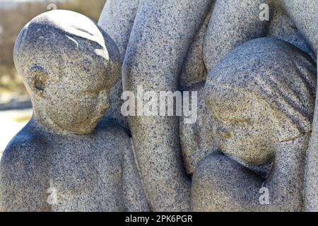 Sculptures, Vigeland installation in Frogner Park, Oslo, Norway Stock Photo