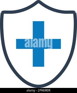 Medical Shield Icon. Flat style vector EPS. Stock Vector