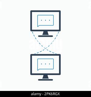 Network connection icon. Flat style vector EPS. Stock Vector