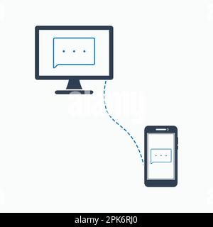 Network connection icon. Flat style vector EPS. Stock Vector