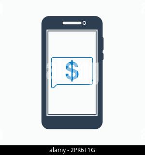 Online banking icon. Flat style vector EPS. Stock Vector