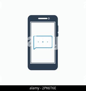 Online chatting icon. Flat style vector EPS. Stock Vector