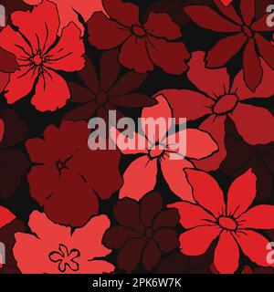 Abstract floral seamless pattern. Vector illustration background Stock Vector