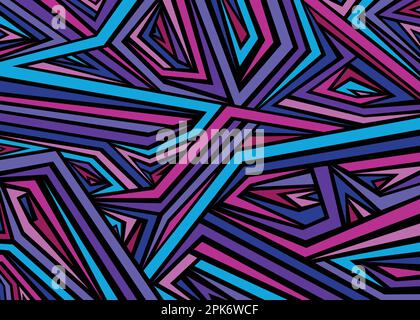 Abstract geometric pattern with lines. Vector illustration background Stock Vector