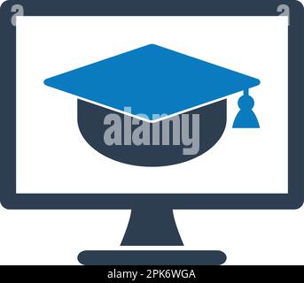 Graduation cap on open book icon design Stock Vector Image & Art - Alamy