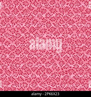Stamped Batik floral seamless pattern. Vector illustration background Stock Vector