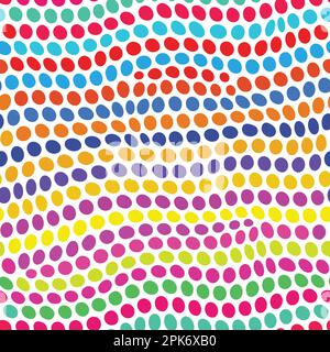 Abstract dots seamless pattern. Vector illustration background Stock Vector
