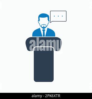 Speaker icon. Flat style vector EPS. Stock Vector