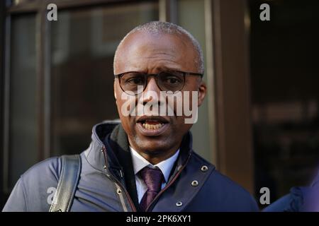 File photo dated 18/01/23 of Dr Patrick Roach general secretary of National Association of Schoolmasters Union of Women Teachers (NASUWT) who has said 'The level of compensation we have secured for teachers who have suffered physical and mental harm, discrimination and abuse at work is an indictment of an education system that is failing in its duty of care to the profession'. It comes after a teacher who suffered life-changing injuries was awarded £350,000 in compensation after a pupil assaulted her in the classroom. Issue date: Thursday April 6, 2023. Stock Photo