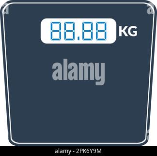 Digital Weight scale icon. Flat style vector EPS. Stock Vector