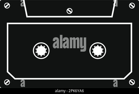 Audio Cassette Icon. Flat Style vector EPS Stock Vector Image & Art - Alamy