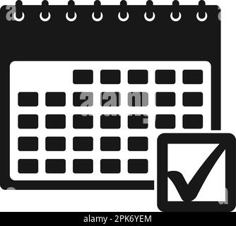 Schedule management icon. Flat style vector EPS. Stock Vector