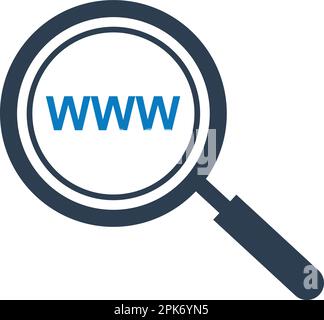 Search website icon. Flat style vector EPS. Stock Vector