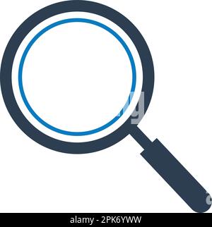 Magnifying glass or search icon. Flat style vector EPS. Stock Vector