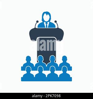 Speaker icon. Flat style vector EPS. Stock Vector