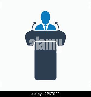 Speaker icon. Flat style vector EPS. Stock Vector