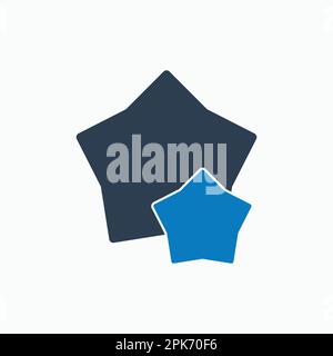Star, favourite Icon. Flat style vector EPS. Stock Vector