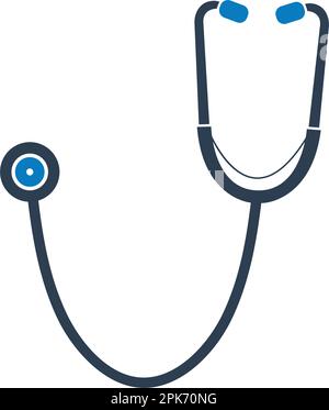 Stethoscope Icon. Flat style vector EPS. Stock Vector