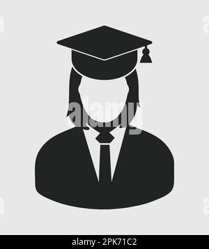 woman student graduating with uniform Stock Vector Image & Art - Alamy