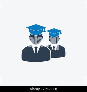 Graduate Students Team Icon. Editable Vector EPS Symbol Illustration ...