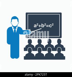 Teacher icon. Flat style vector EPS Stock Vector Image & Art - Alamy
