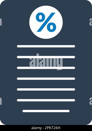 Tax Report Icon. Flat style vector EPS. Stock Vector