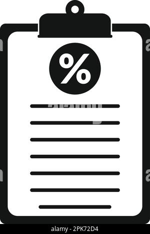 Tax Report Icon. Flat style vector EPS. Stock Vector