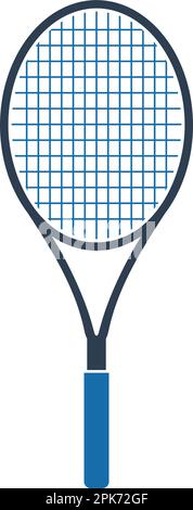 Tennis Racket Icon. Flat style vector EPS. Stock Vector