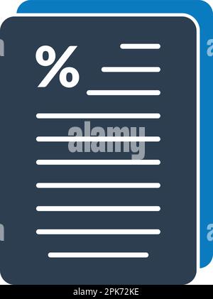 Tax Report Icon. Flat style vector EPS. Stock Vector