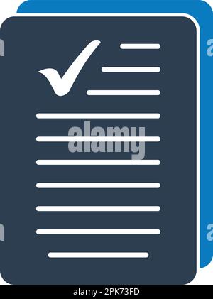 Valid Document Icon. Flat style vector EPS. Stock Vector