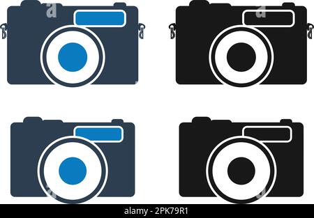 Camera Icon set. Flat style vector EPS. Stock Vector