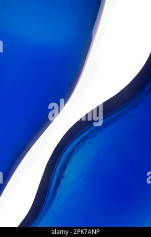 Abstract blue glass shapes Stock Photo