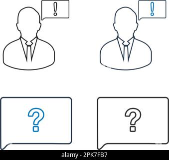 Decision Making line Icon. Vector EPS. Stock Vector