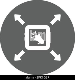 Diffuse, disseminate, expandable icon. Beautiful design and fully ...