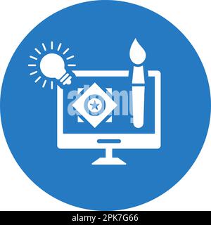 Design idea icon - Perfect use for designing and developing websites, printed files and presentations, Promotional Materials, Illustrations or any typ Stock Vector