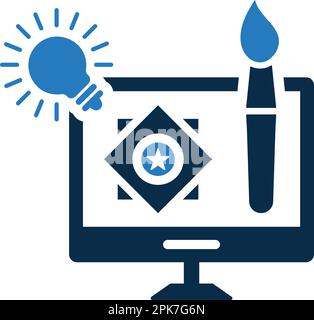 Design idea icon - Perfect use for designing and developing websites, printed files and presentations, Promotional Materials, Illustrations or any typ Stock Vector