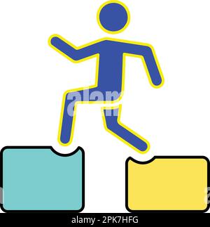 Difference, difficulties, disjunction icon. Beautiful design and fully ...