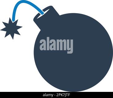 Bomb Icon. Flat style vector EPS. Stock Vector