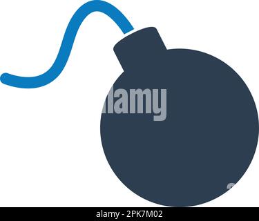 Bomb Icon. Flat style vector EPS. Stock Vector