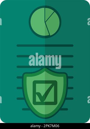 Business Insurance Icon. Flat style vector EPS Stock Vector Image & Art ...