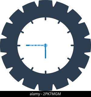 Clock Icon. Flat style vector EPS. Stock Vector
