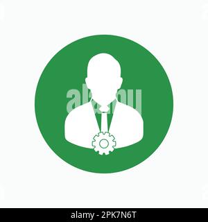 Account Security Icon. Colorful  Rounded style Button vector EPS. Stock Vector